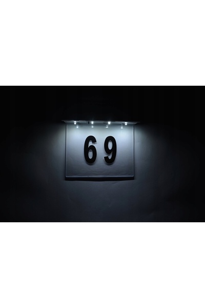 NO BRAND NUMĂR DE CASĂ SOLARĂ – LAMPĂ SOLARĂ DE GRĂDINĂ CU LED-URI
