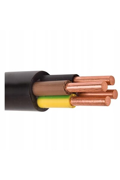 Elektrokabel Turek Cablu de împământare rotund YKY 4x6 mm RE 0,6/1kV 15m