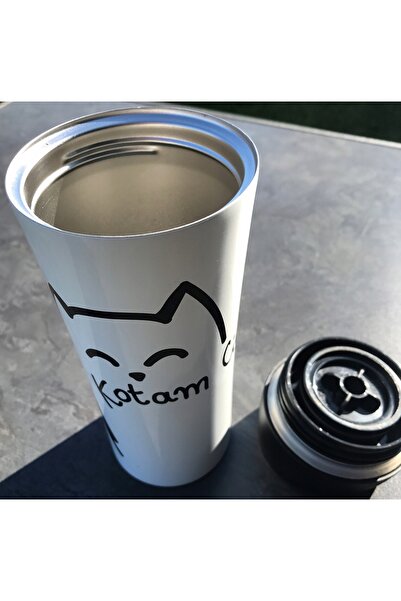 NO BRAND Cană termică albă LOVE bidon THERMOS 400ml pentru îndrăgostiți OLDMA...