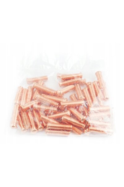 NO BRAND Șuruburi filetate NITY placate cu cupru M6x20mm, 50 bucăți, pentru î...