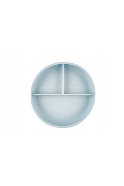 NO BRAND Farfuriuță din silicon „Baby in World”, gri (Grey)