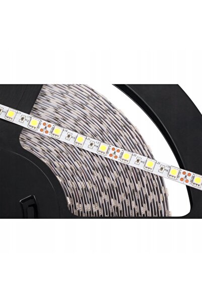 Rebel Bandă LED de 25m, culoare alb rece, 5050 SMD, 12V, 5.6W, lumină tip șnur.