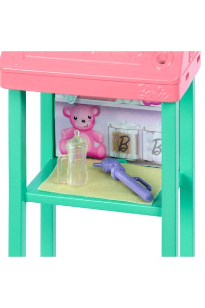 Barbie medic pediatru cu bebeluș și clinică - jucărie pentru copii 3+