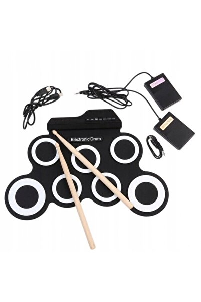 NO BRAND TAMBUR ELECTRONIC RULABIL ROLL UP DRUM, PORTABIL, PENTRU ÎNVĂȚARE SA...