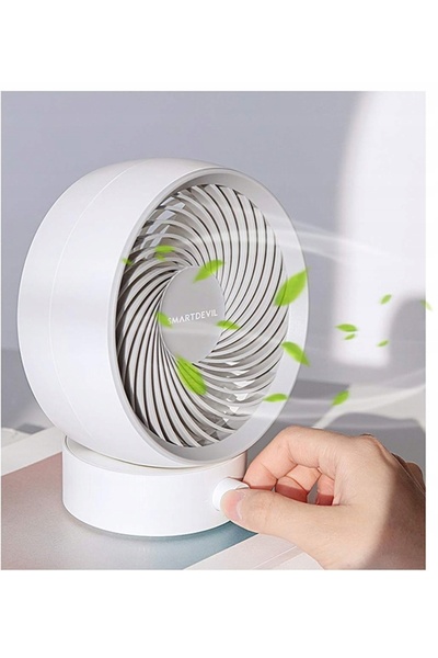 NO BRAND Mini ventilator de birou silențios SMARTDEVIL alb USB
