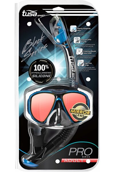 NO BRAND Set TUSA pentru scufundări și snorkeling POWERVIEW MIRROR mască și t...