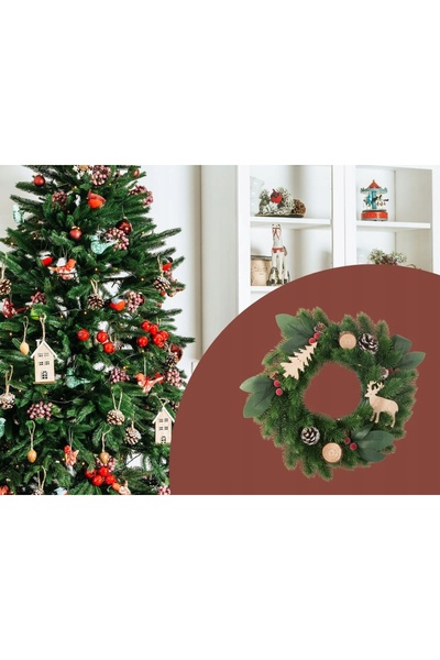 verk group Coroniță de Crăciun cu LED-uri, ornament decorativ pentru ușă