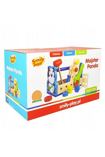 Smily Play Jucărie din lemn, Panda Maestru