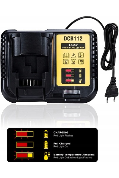 Dewalt Încărcător de baterii DCB1102, încărcător multi-tensiune Li-Ion XR DCB...
