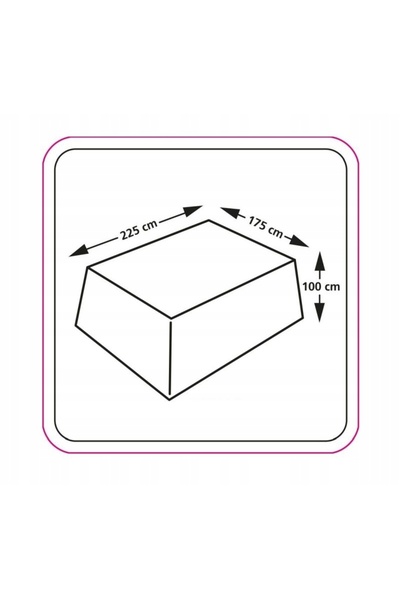 NO BRAND Husă dreptunghiulară pentru set de mobilier 225x175xh100 cm - EuroTrail