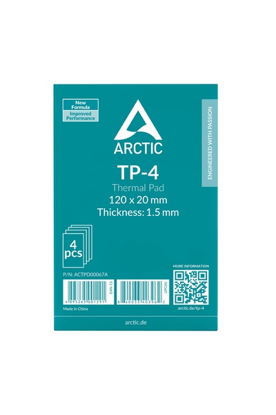 Arctic 4 bucăți pad termic TP-4 120x120x1.5mm pentru GPU