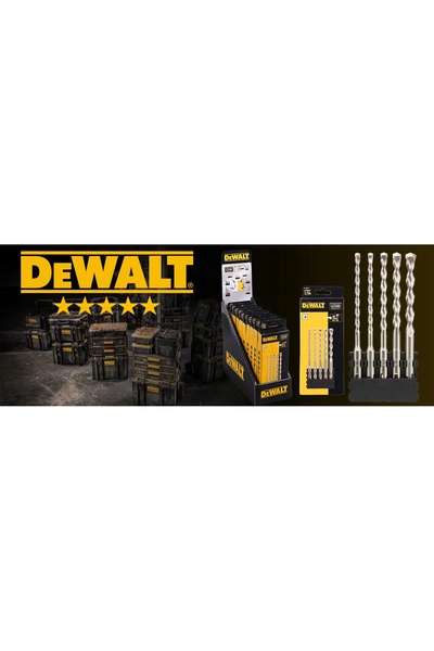 Dewalt DT70836 5 bucăți Burghie pentru beton SDS-Plus TOUGHCASE