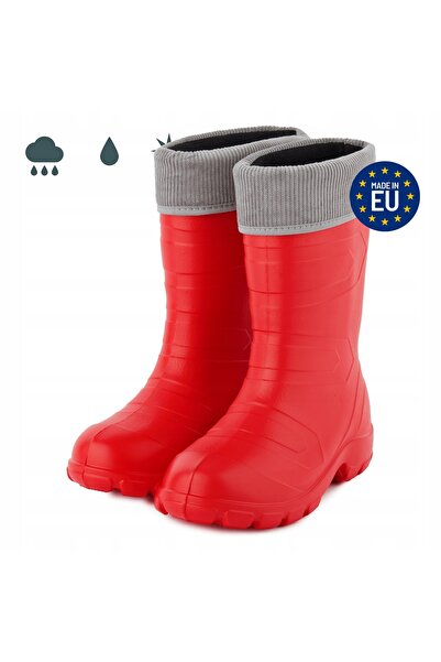 NO BRAND Cizme de damă călduroase din cauciuc EVA, LADEHEID LMG-879 Roșu 40