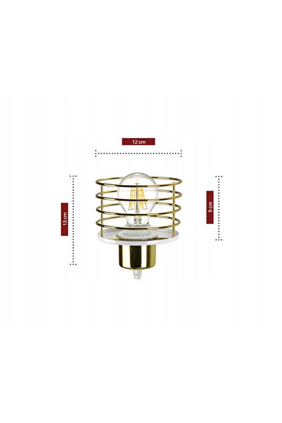 NO BRAND Lampă de masă LED GLAMOUR, auriu cromat cupru