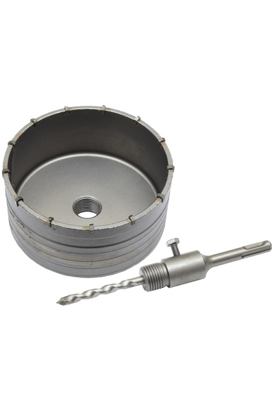 NO BRAND Găuritor pentru ziduri de beton SDS PLUS, coroană de 130 mm, freză +...