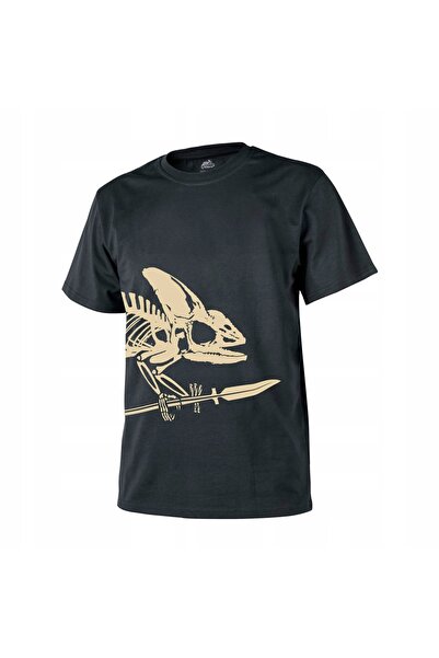NO BRAND Tricou bărbătesc cu schelet integral HELICONE, negru, mărimea S