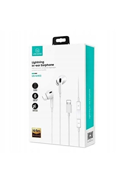 Usams Căști cu fir stereo cu mufă Lightning pentru iPhone 7 8 X XR 11 12 13 14