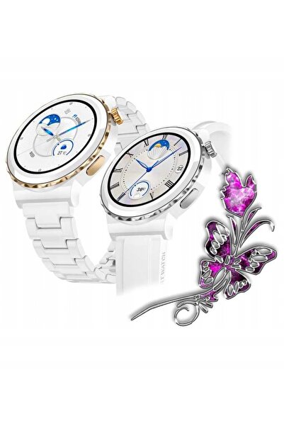 Rubicon Smartwatch de damă ceramică albă