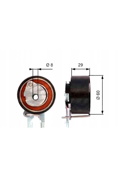 NO BRAND ROLĂ DE TENSIONARE A CURELEI DE DISTRIBUȚIE GATES T43158