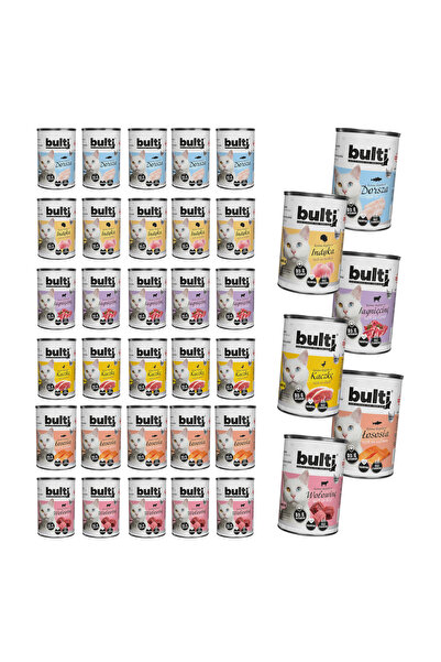 Bulti Hrană umedă completă pentru pisici, arome asortate, cutie 30x400g
