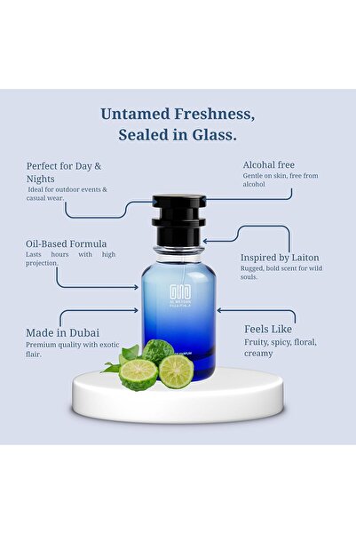 OUD AL MEYDAN Oil-Based Perfume for Men – Inspired by Layton– Elegant Oriental Floral Scent with Citrus, Vanilla & Spices – Long-Lasting 10–12 Hr Wear