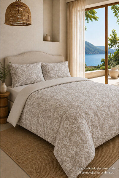 ELY PARKER Easy-Iron 150X200 Double Duvet Cover Set (Fitted Sheet, Quilt Cove...