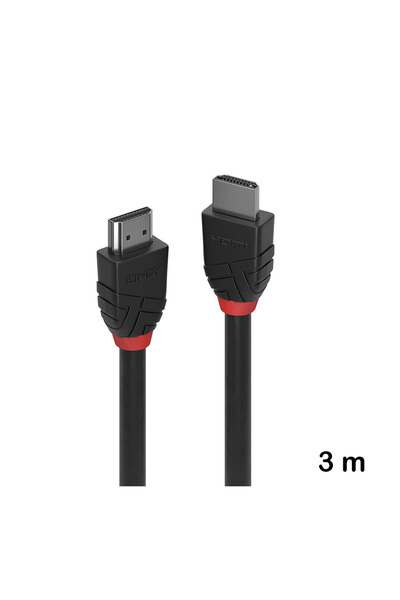 LİNDY Cablu HDMI High Speed, 3 m, Lindy, Black Line 36473