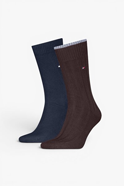 Tommy Hilfiger TH MEN SOCK 2P STRUC Erkek Kahverengi Çorap - S701236317