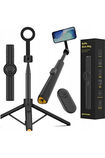 spacecase Τρίποδο Selfie Stick Mag ST13-B Ασύρματο Bluetooth με MagSafe & Τηλ...