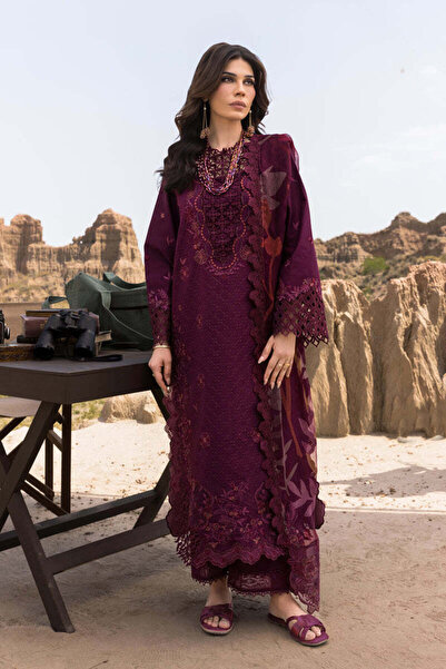 zaahi designs Premium Embroidered Lawn Unstitched 3Pc Suit D-09 AMYRA