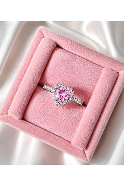 shop PEMBE KUĞU KOLYE İLE CİDDİ İLİŞKİ YÜZÜĞÜ ÇELİK SET