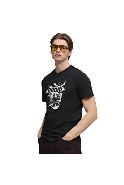 Puma Tricou cu imprimeu grafic negru 693010-01