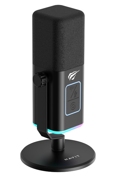 Havit GK71 RGB Profesyonel Yayıncı Oyuncu Mikrofonu Type-C XLR 24Bit/192kH