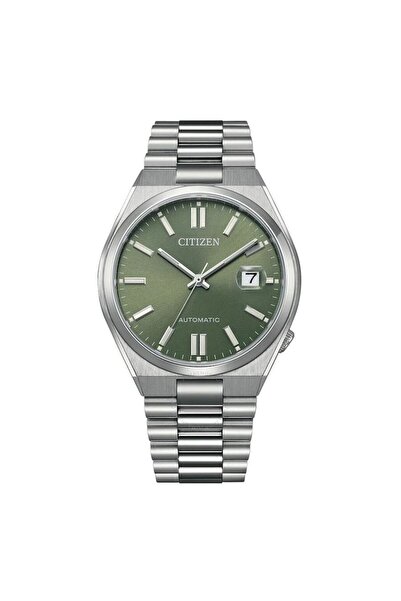 Citizen Ανδρικό ρολόι Tsuyosa Automatic NJ0158-89Z, Ασημί / Πράσινο