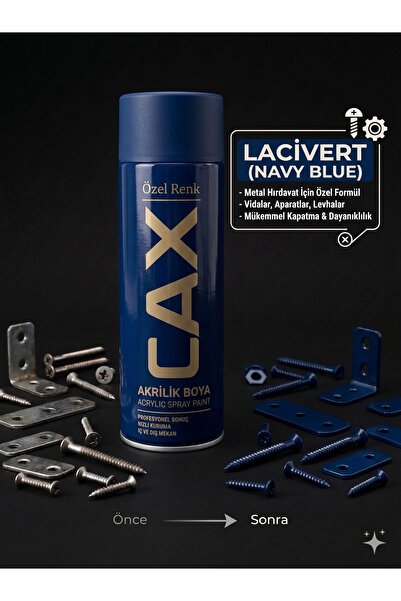 caxcolors CAX Akrilik Sprey Boya 400ml - Metal Hırdavat Vida Bağlantı Aparatı...