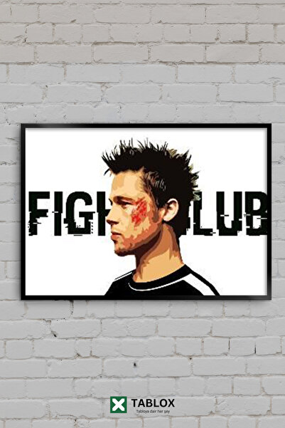 TABLOX Fight Club Dövüş Kulübü Μπραντ Πιτ Τάιλερ Ντάρντεν Διακοσμητικός πίνακ...