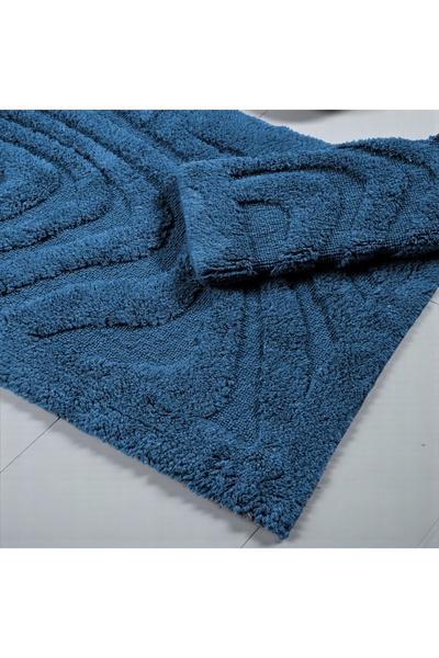 NO BRAND COVORAȘE DE BAIE BOSTON 11 NAVY 60x100 cm și 50x60 cm, de culoare bl...