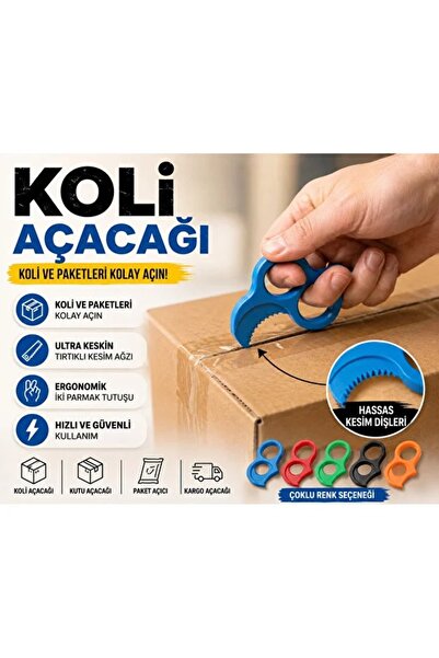 UĞURDAN Koli Açacağı Paket Açıcı Kutu Kesici Kargo Açma Aparatı Ergonomik Güv...