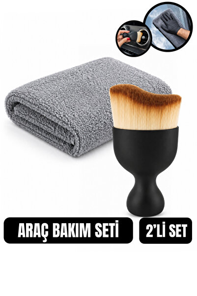 AutoFresh Oto Bakım Seti | Detaylı Temizlik Fırçası ve Mikrofiber Temizlik Bezi