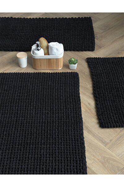 NO BRAND Covoraș de baie moale, absorbant, țesut, decorativ, 40x60cm, negru