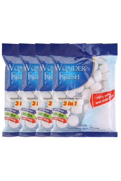 Generic Brand Naphthalene Balls 100 Gram (Pack of 4) 400 Gram napthalene Ball...