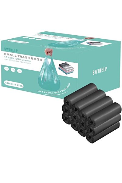 Generic Brand Small Trash Bags 240 Count Garbage Bags Waste Basket Liners for...