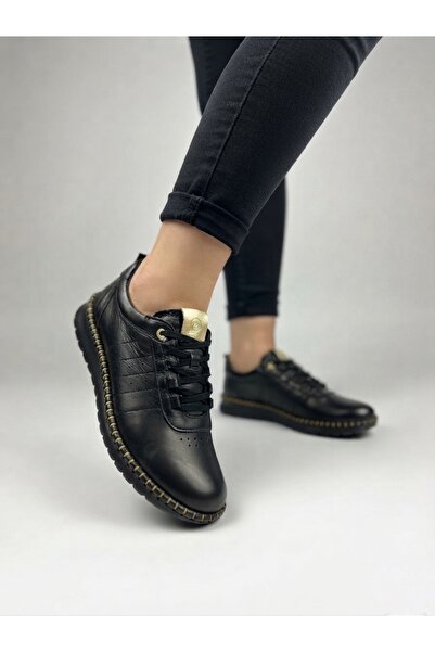 Mammamia 3690 Women's Genuine Leather Sneaker - 3 cm