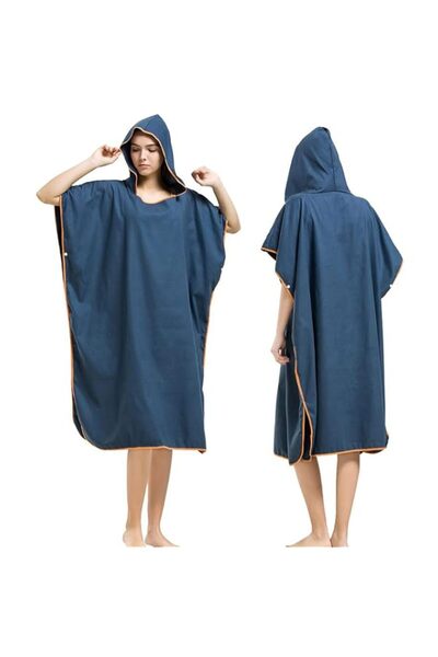 Generic Quick Dry Surf Poncho, Changing Towel Robe Hoodie, Microfiber Surf Be...