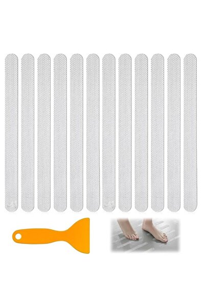 Generic HASTHIP® 14.9'' Clear Anti-Skid Safety Strips, PEVA Textured Non-Slip...