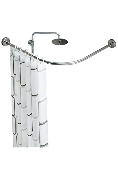 Generic Telescopic adjustable silver shower rod, rust-resistant 304 stainless...