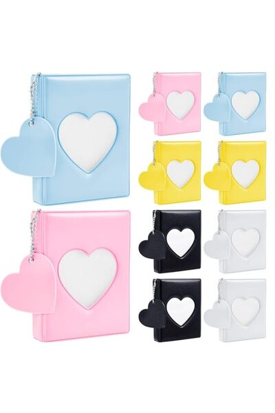 Generic Brand 10 Pieces 3 Inch Kpop Photocard Holder Book, Mini Photo Album M...
