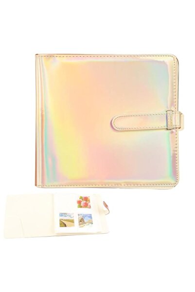 Generic Brand Photo Album 256 Pockets, Durable Leather Cover for 3-inch & 4-i...