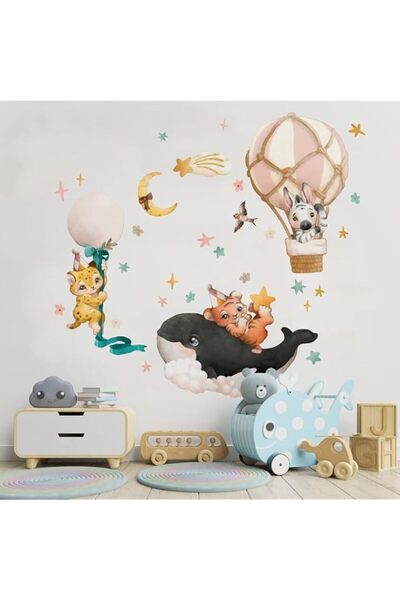 Generic Brand Kina - PVB0028 Children's Wall Stickers - White PVC - Flight of...