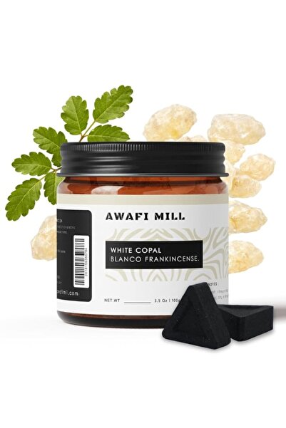 Generic Brand AWAFI MILL White Copal Premium Incense Resin - Fresh Citrus, Mi...